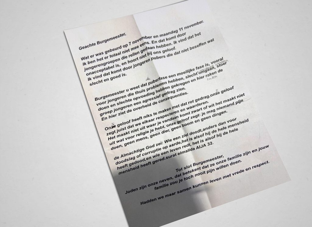 Jonge moslim schrijft openhartige brief aan burgemeester