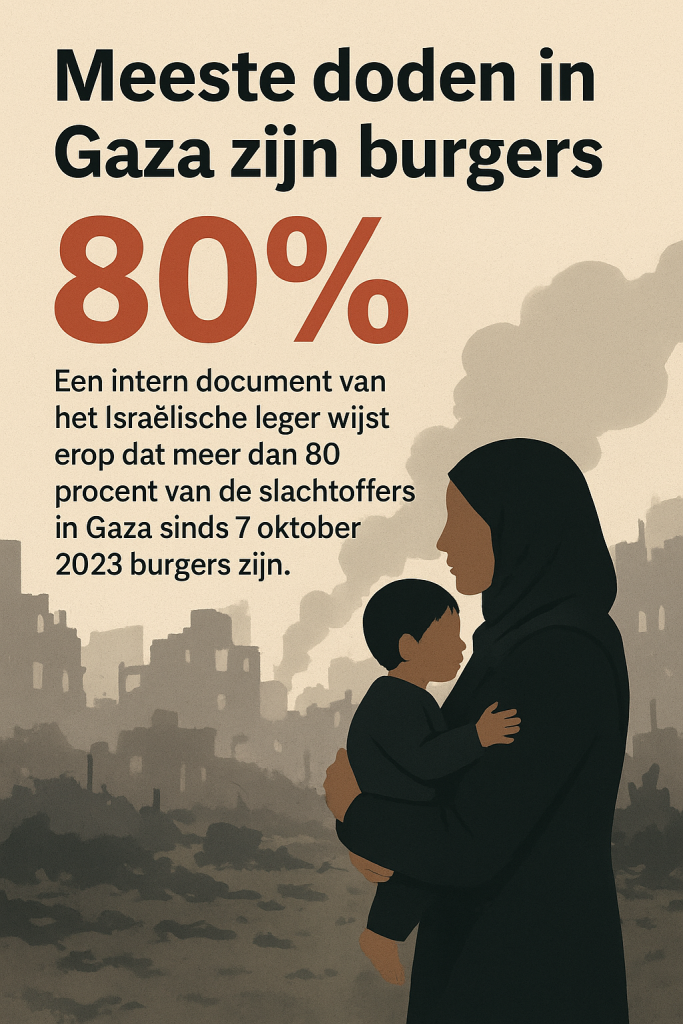 Israël geeft intern toe: bijna alle slachtoffers Gaza zijn burgers
