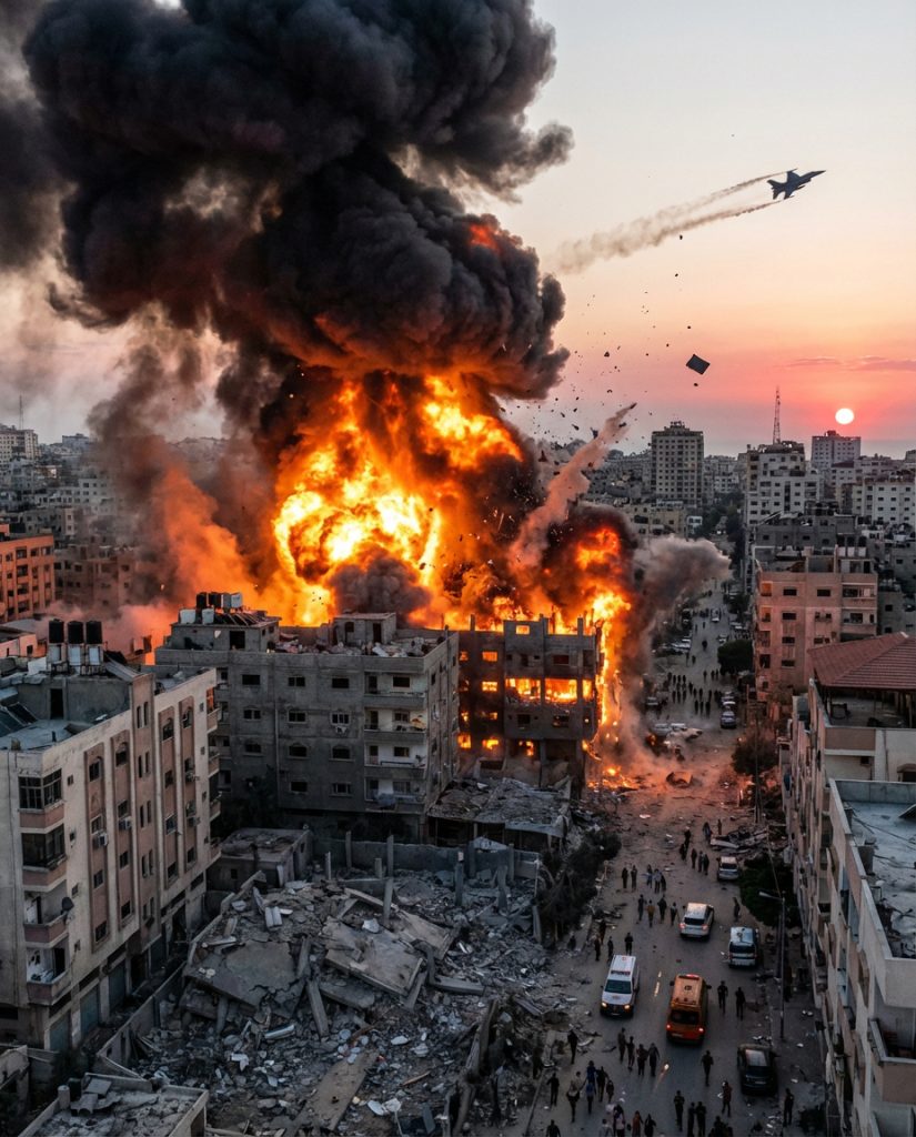 Apartheidstaat bombardeert Gaza tientallen doden