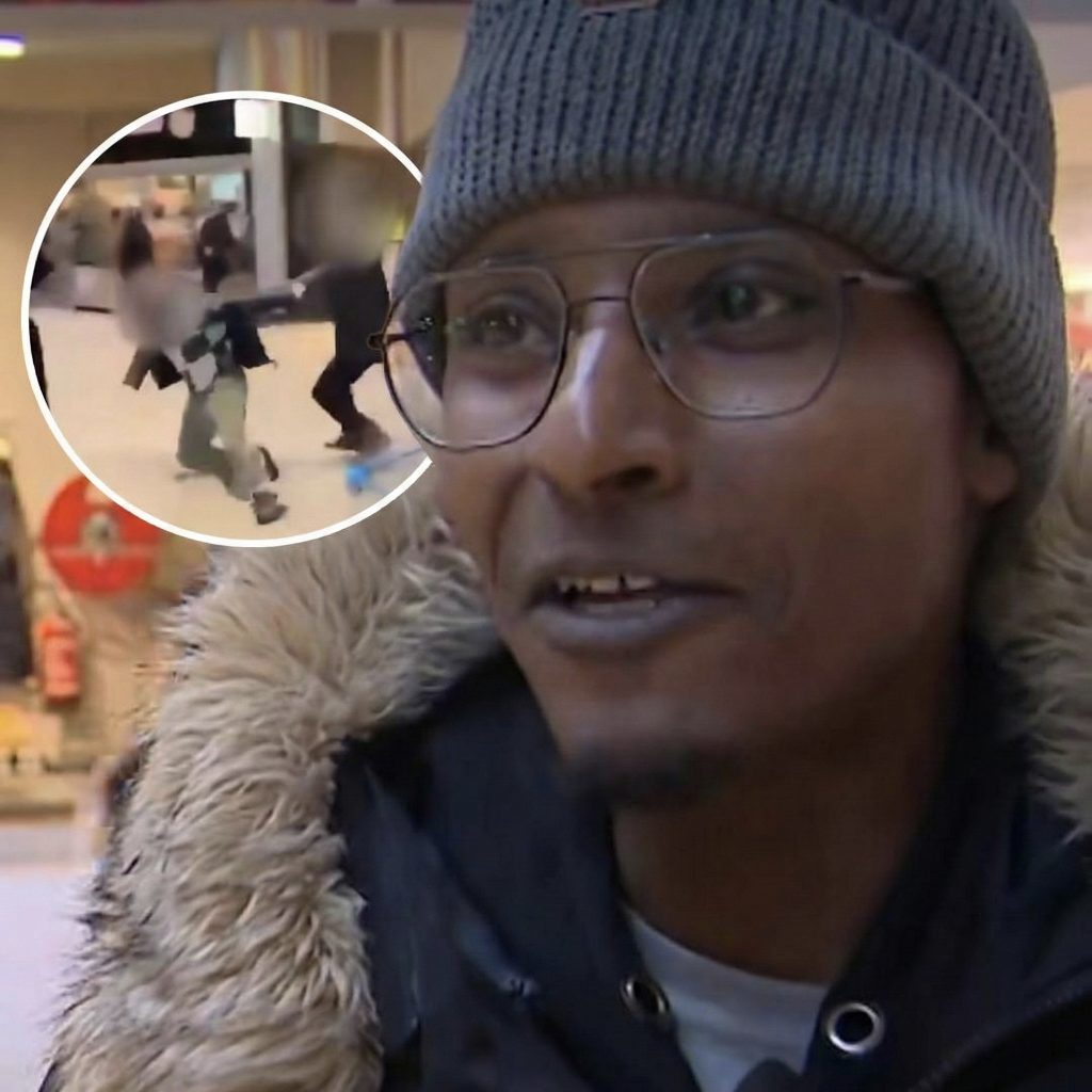 Heldhaftige Mohammed stopt bijl-zwaaiende gek