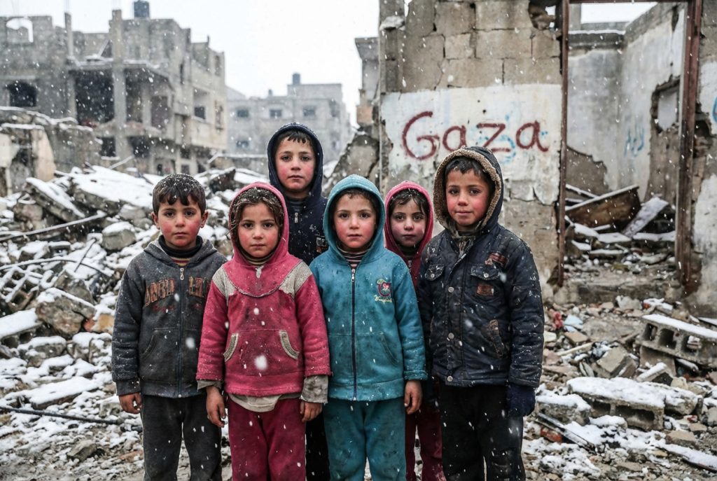 Palestijnen vriezen dood in Gaza