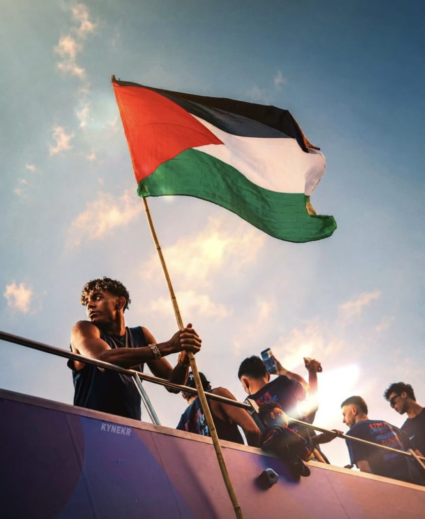 Israël woedend na Palestijnse vlag van Lamine Yamal