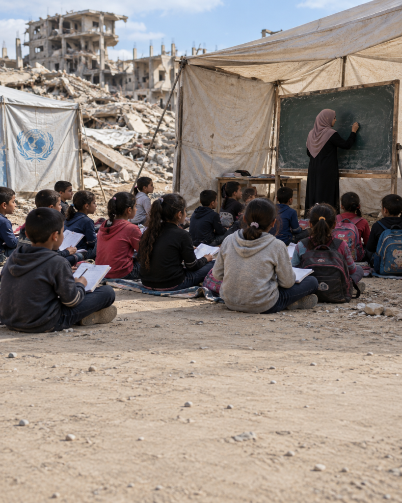 280.000 kinderen in Gaza vinden hun school terug