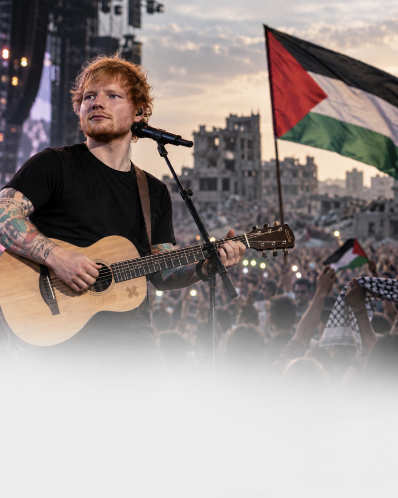Ed Sheeran breekt stilte over Gaza