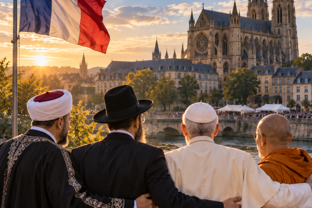 Religieuze leiders geven samen vredesboodschap